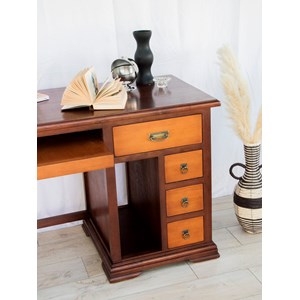 Bureau bicolore en bois n°580