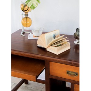 Bureau bicolore en bois n°580