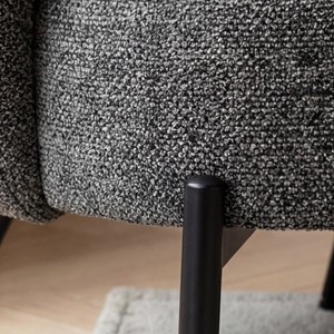 Fauteuil en tissu gris foncé