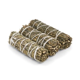 Lot de 3 bâtons de sauge noire 100mm - fumigation enveloppante - bivea