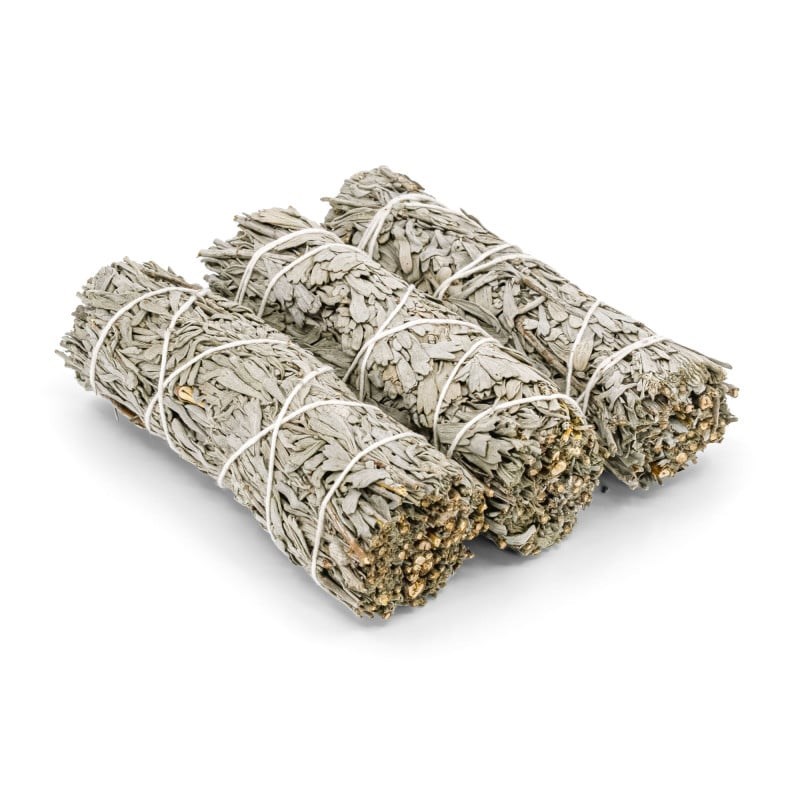 Lot de 3 bâtons de sauge bleue 100mm - douceur et recentrage - bivea