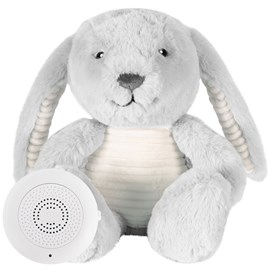 Peluche bruit blanc rechargeable milo lapin gris