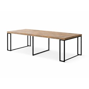 Kama table extensible 10-12 personnes effet bois 300cm