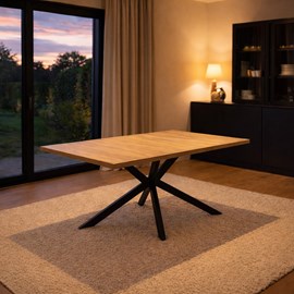 Inga table extensible 8 personnes effet bois 200cm