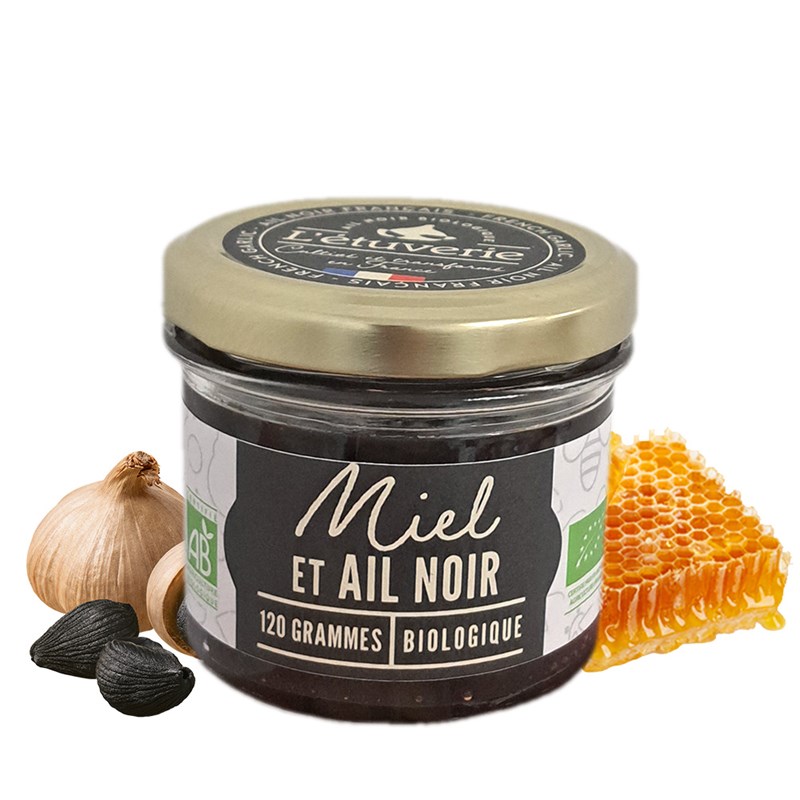 Miel français à l'ail noir bio
