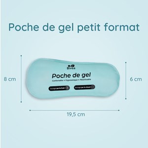 Poches de gel ergonomique bain dérivatif petit format - 1 unité