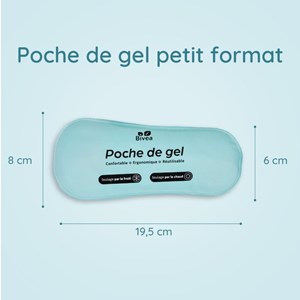 Poches de gel ergonomique bain dérivatif petit format - 12 unités