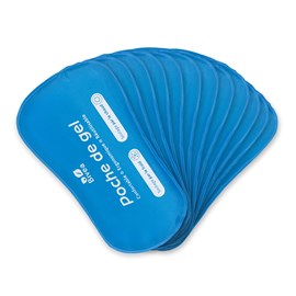 Poches de gel ergonomique bain dérivatif grand format - 12 unités