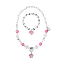 Ensemble collier et bracelet mikky c?ur