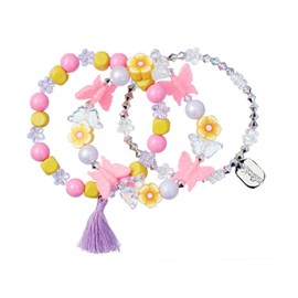 Set de 3 bracelet teddy papillon