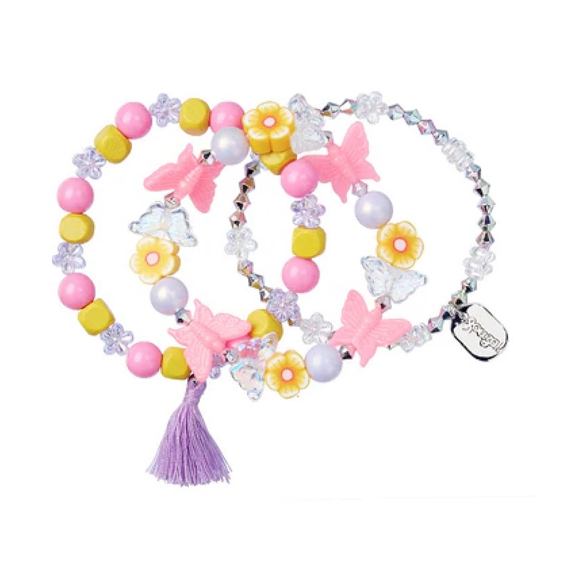 Set de 3 bracelet teddy papillon