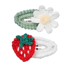 Pinces a cheveux viviy fleur de fraisier