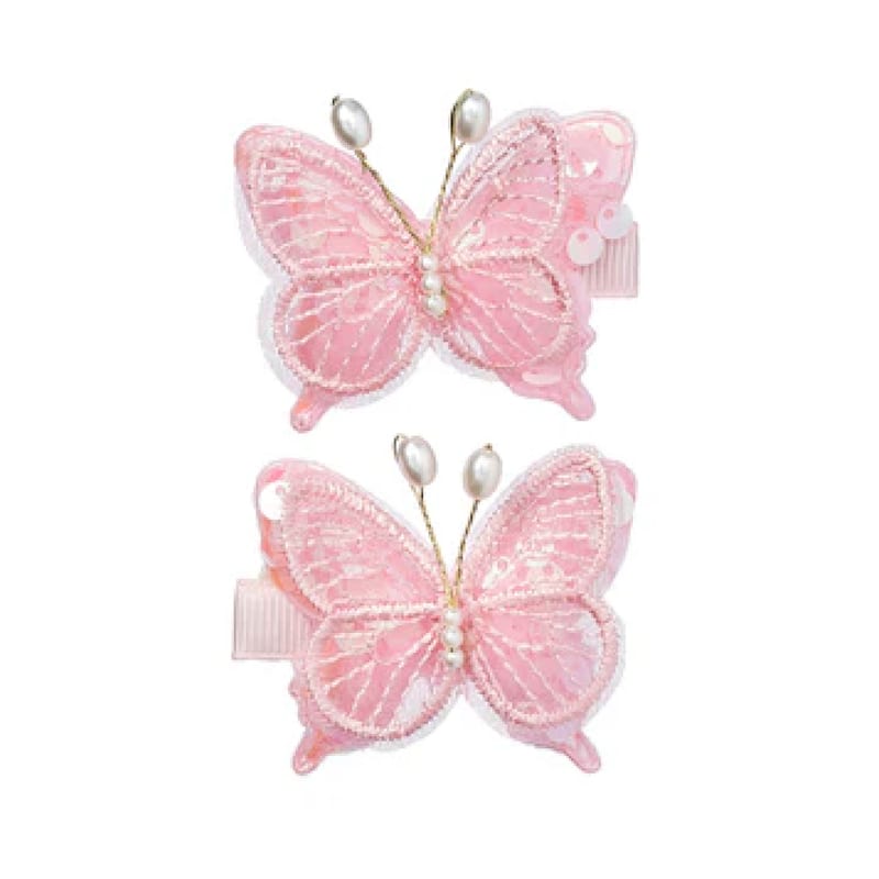 Souza - Barrette de cheveux chaja papillon rose