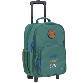 Valise à roulettes little gang vert foncé