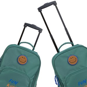 Valise à roulettes little gang vert foncé