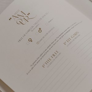 Livre de naissance petit amour sauge