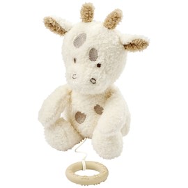 Peluche musicale girafe écru (32 cm)
