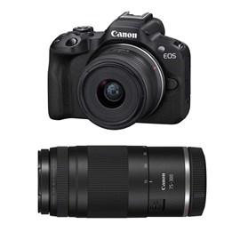 Canon eos r50 + rf-s 18-45mm f4.5-6.3 is stm + rf 75-300mm f4-5.6