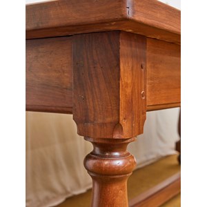 Grande table de monastère en noyer n°644