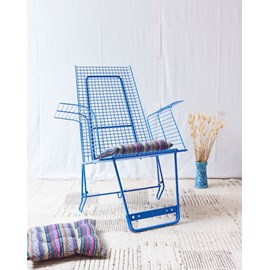 Jakob, le fauteuil industriel bleu n°904