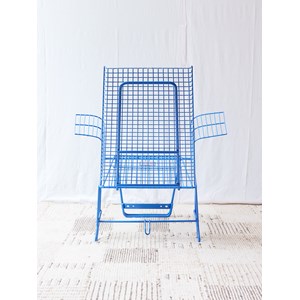 Jakob, le fauteuil industriel bleu n°904