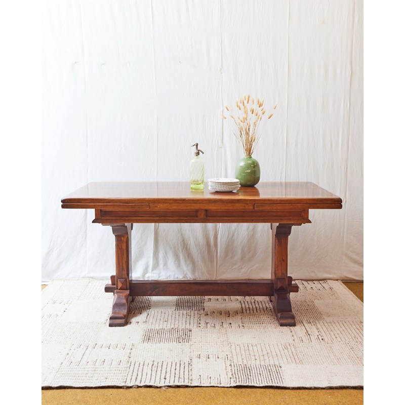 Table de monastère en noyer n°643