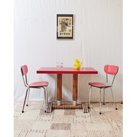 Table à manger bistro rouge n°94