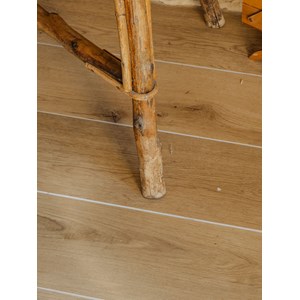 Table d'appoint en rotin et chêne n°777