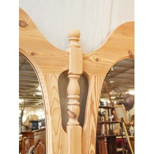 Grand miroir sablé en bois n°1036