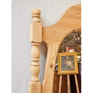 Grand miroir sablé en bois n°1036