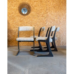 Lot de 4 chaises traineau n°1340