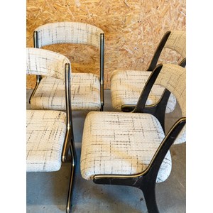 Lot de 4 chaises traineau n°1340