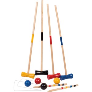 Jeu de croquet en bois 4 joueurs