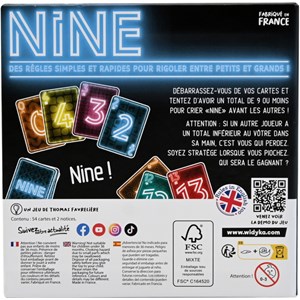 Jeu de cartes - nine