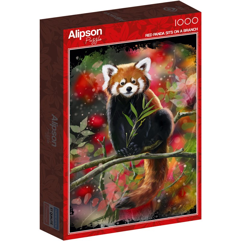 Puzzle 1000 pièces panda roux