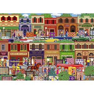 Puzzle 1000 pièces bâtiments colorés