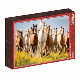 Puzzle 1000 pièces course de chevaux