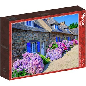 Puzzle 1000 pièces maison traditionnelle bretagne