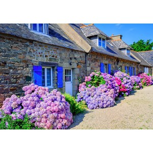 Puzzle 1000 pièces maison traditionnelle bretagne