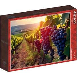 Puzzle 1000 pièces champs de vignes