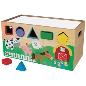 Coffret de rangement 7 en 1 jouets en bois