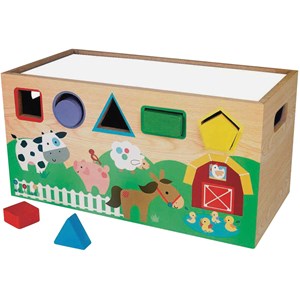 Coffret de rangement 7 en 1 jouets en bois