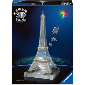 Puzzle 216 pièces 3d tour eiffel