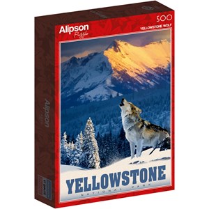 Puzzle 500 pièces loup hurlant