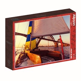 Puzzle 500 pièces voilier en mer