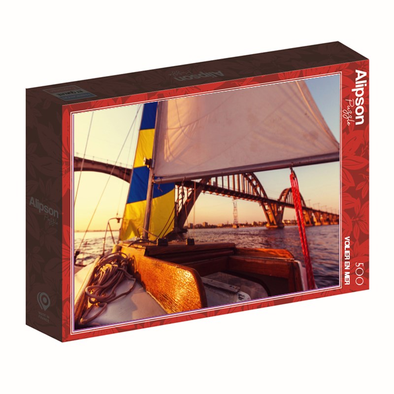 Puzzle 500 pièces voilier en mer