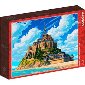 Puzzle 500 pièces affiche mont-saint-michel