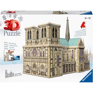 Puzzle 324 pièces 3d notre-dame-de-paris