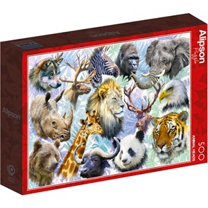 Puzzle 500 pièces animaux sauvages