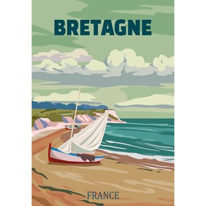 Puzzle 500 pièces bretagne vintage